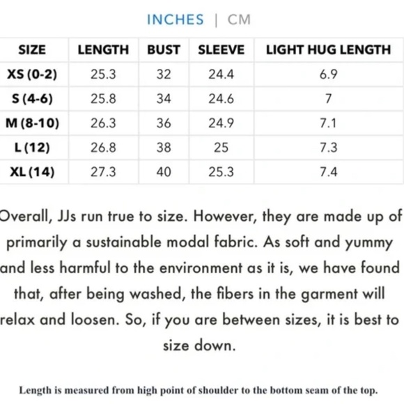 JJ Winks Full Moon Top built in bra Sz L - Picture 8 of 8